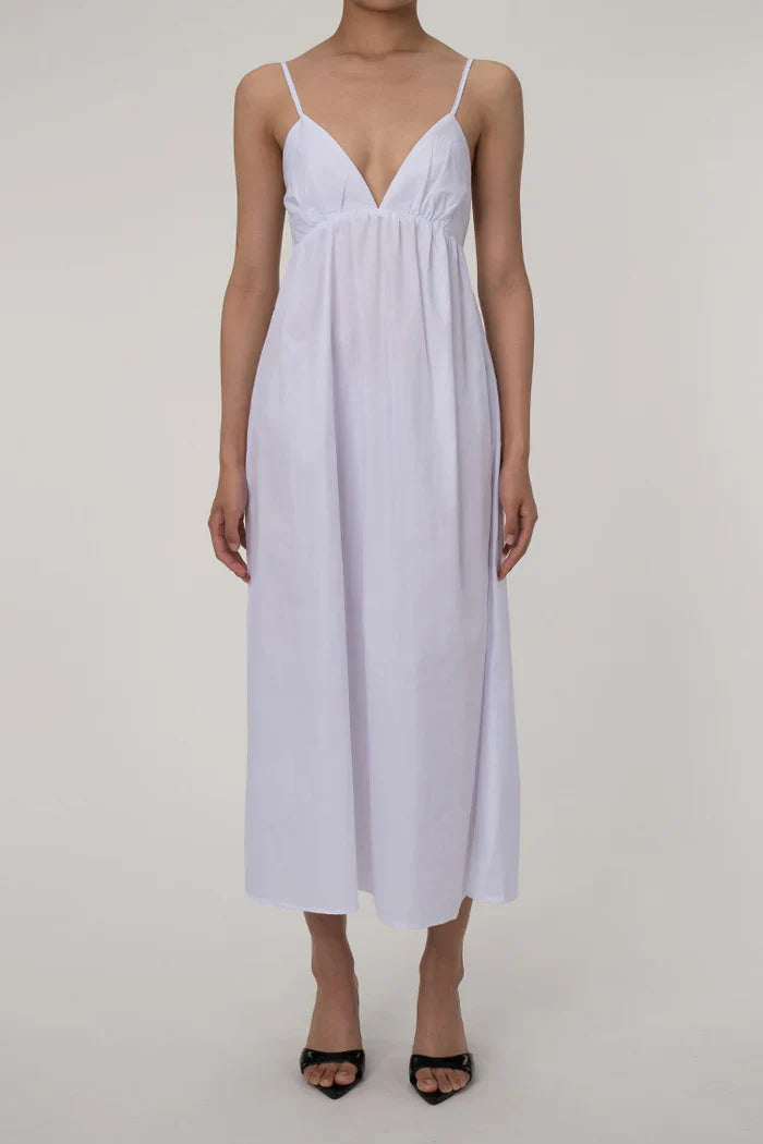 Long dress with spaghetti straps