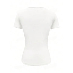 Short, slim-fit crew neck T-shirt