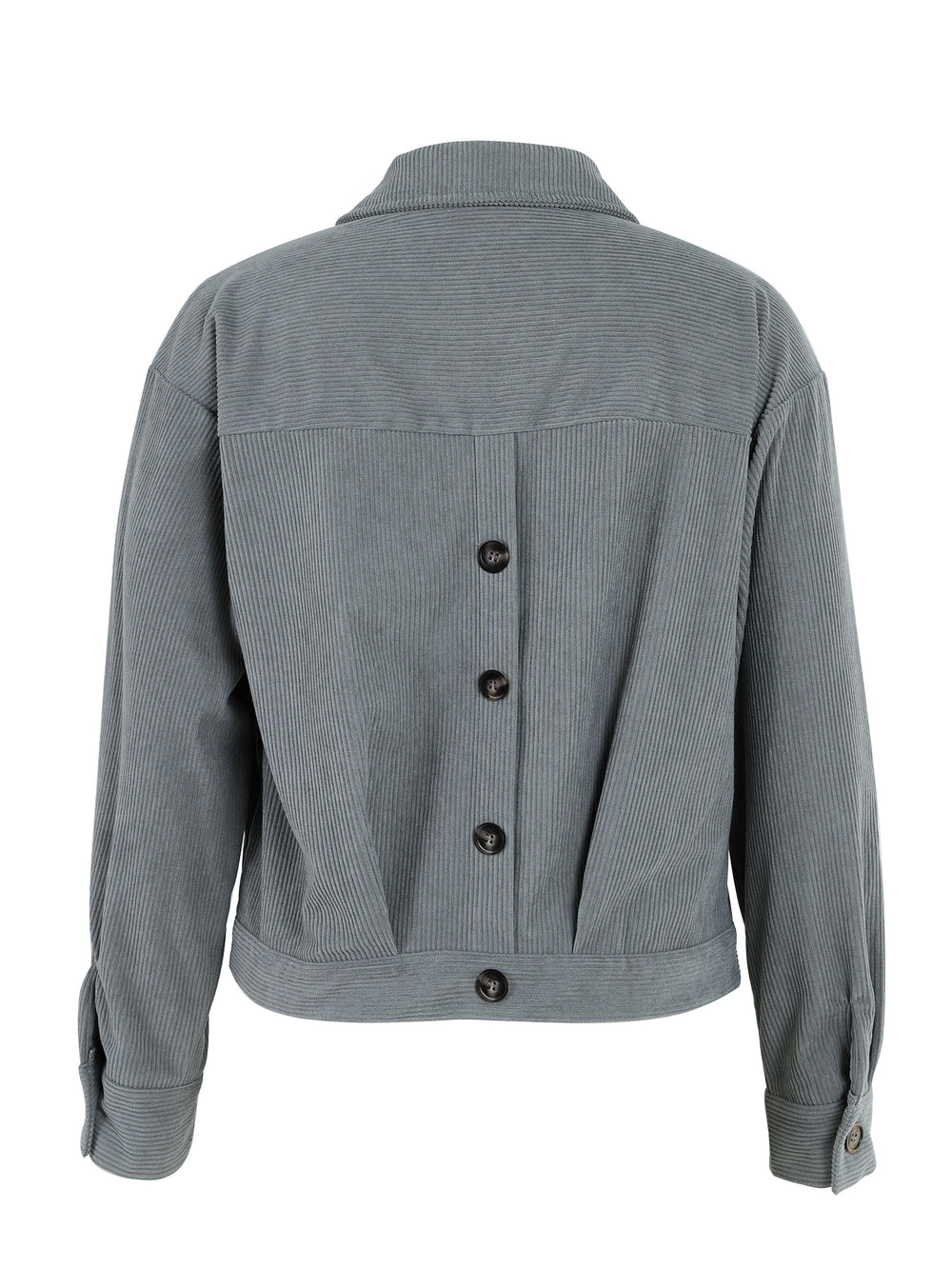 Randig jacka med knappar