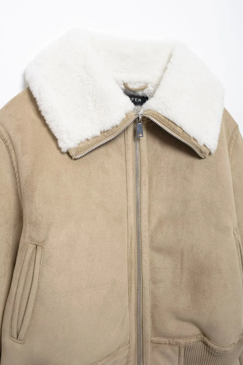 Dubbelsidig jacka med gängad fåll