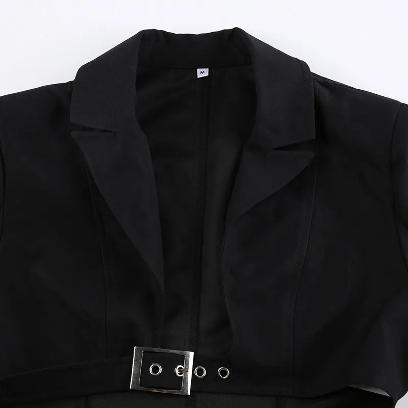 Långärmad topp med dubbla band framtill