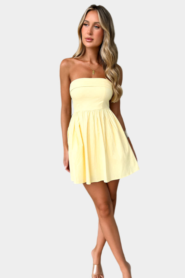 Strapless summer dress