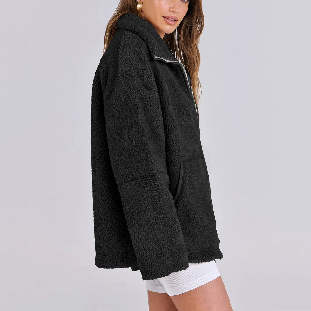 Turtleneck-kappa i varm ull