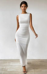 Elegant white long dress