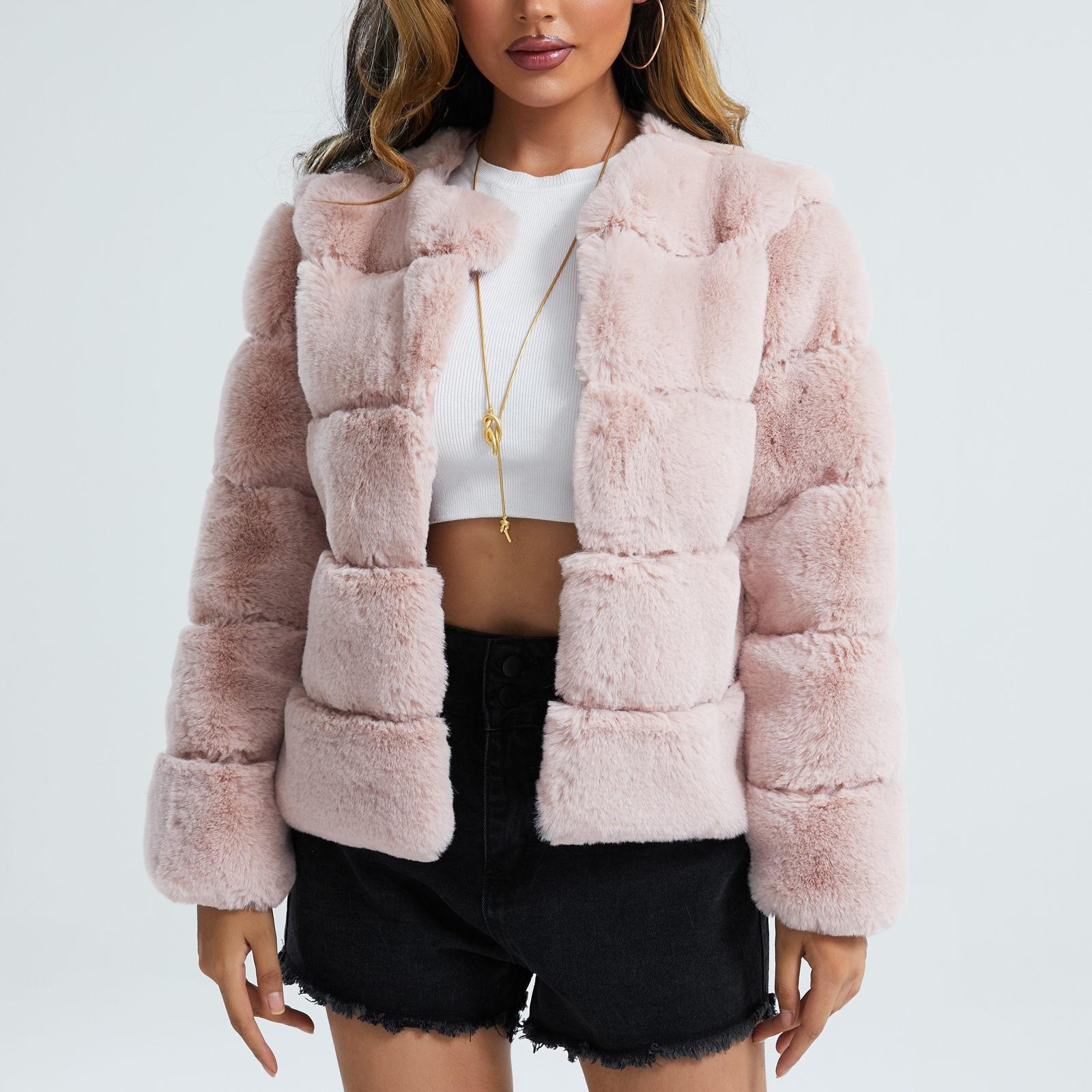 Luxury short fur jacket