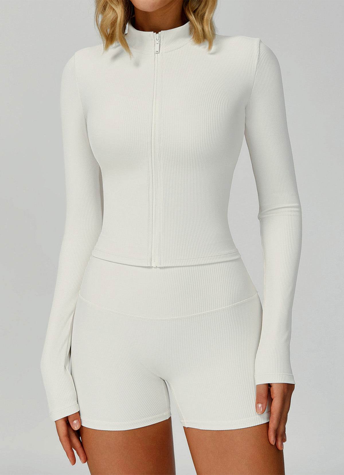 Sports training set - zip-up top and shorts