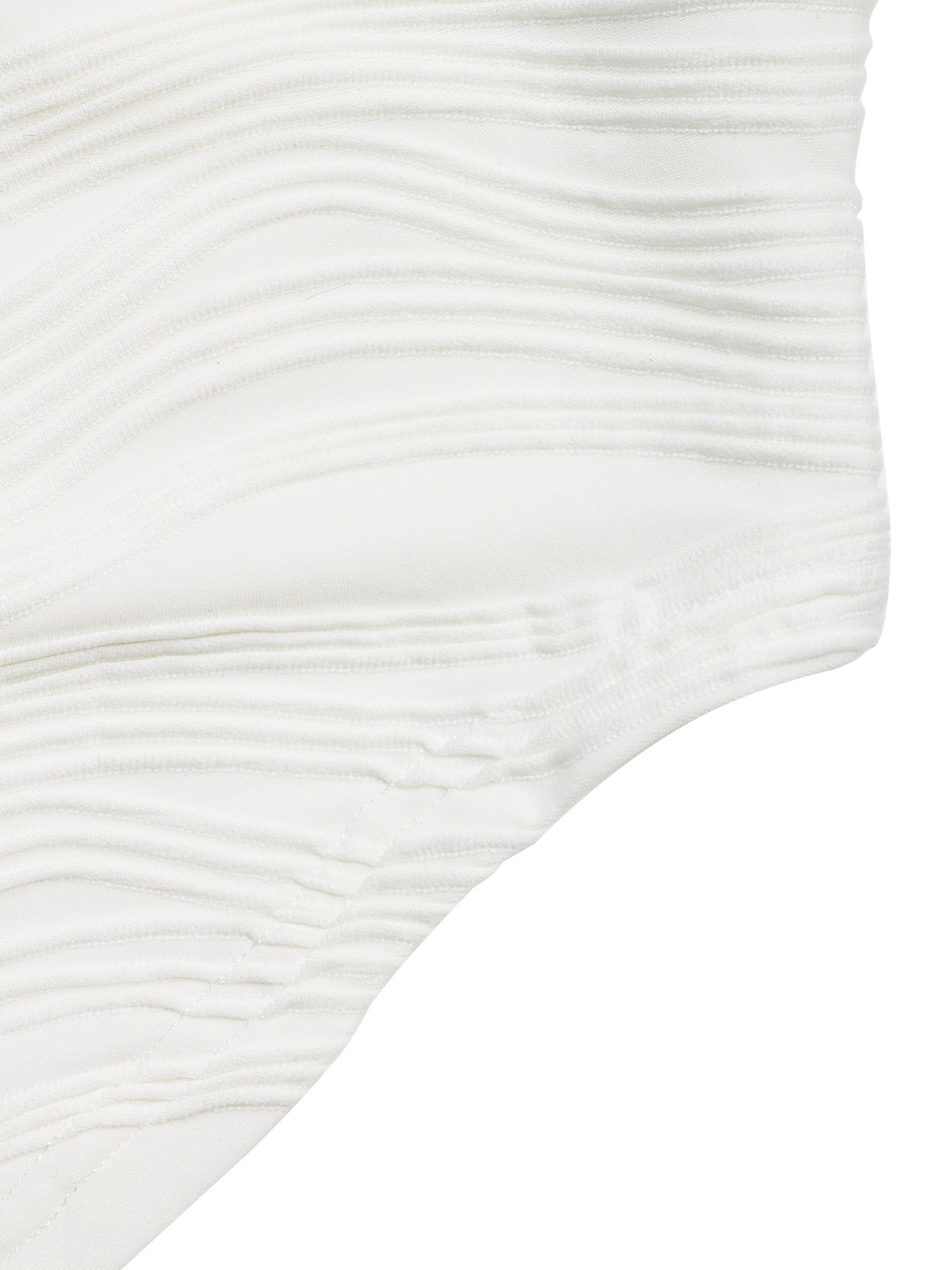 Långärmad vit blus med smal passform