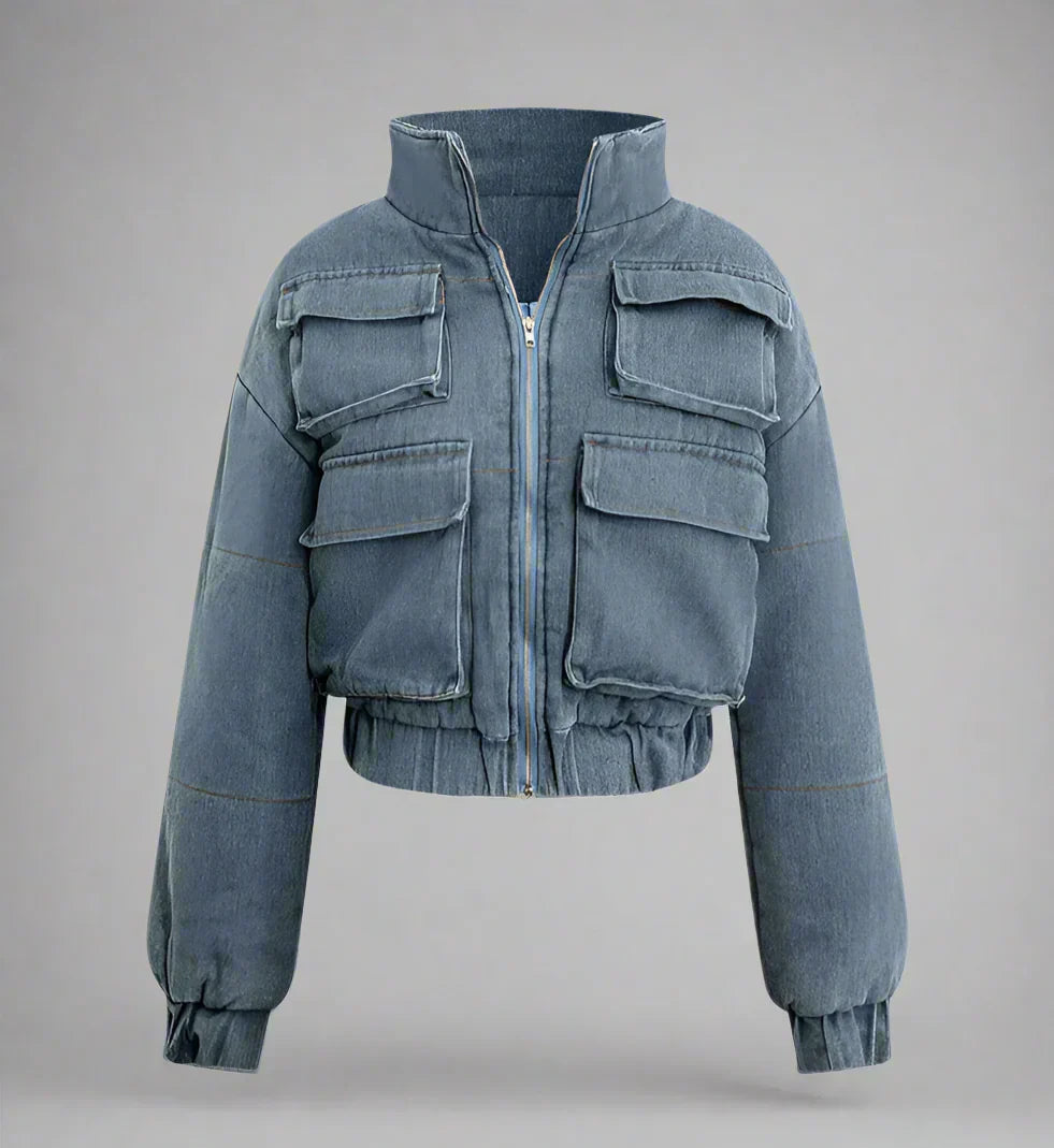 Snygg denimjacka i bomull