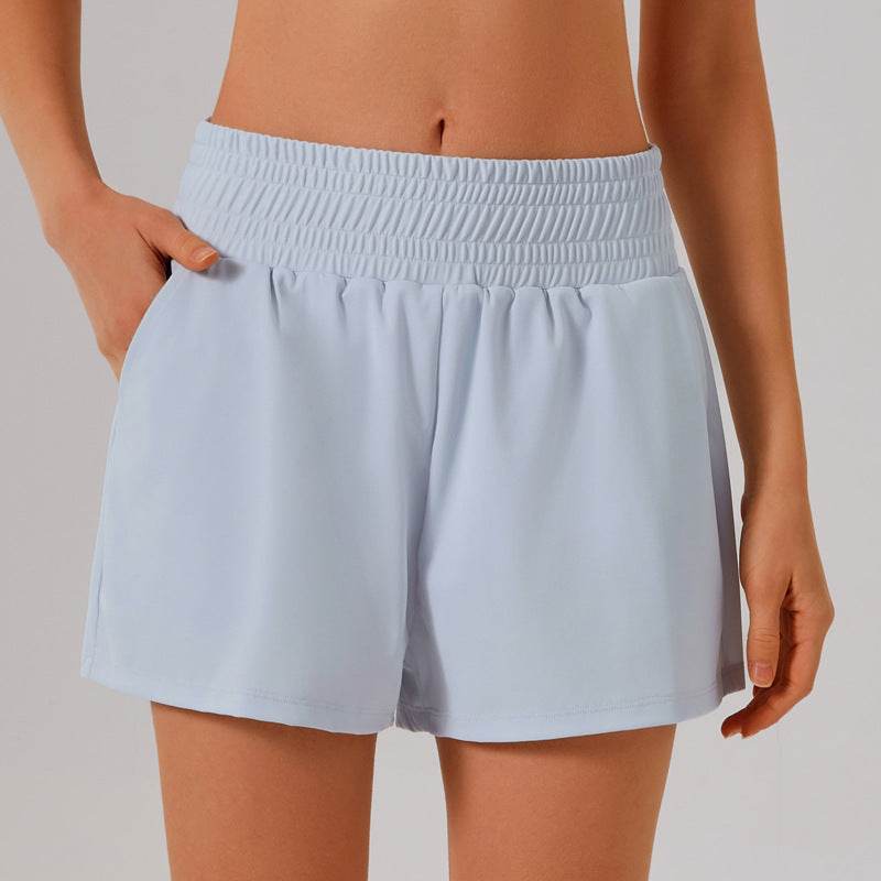 High-waisted airy sports shorts