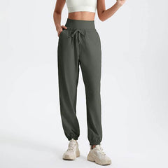 High-waisted sporty sweatpants