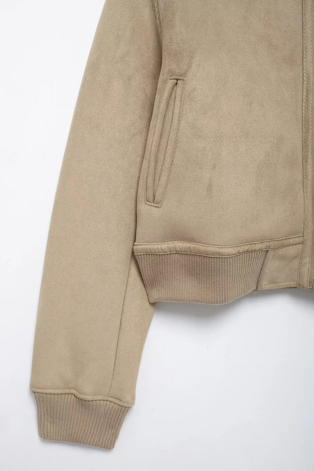 Dubbelsidig jacka med gängad fåll