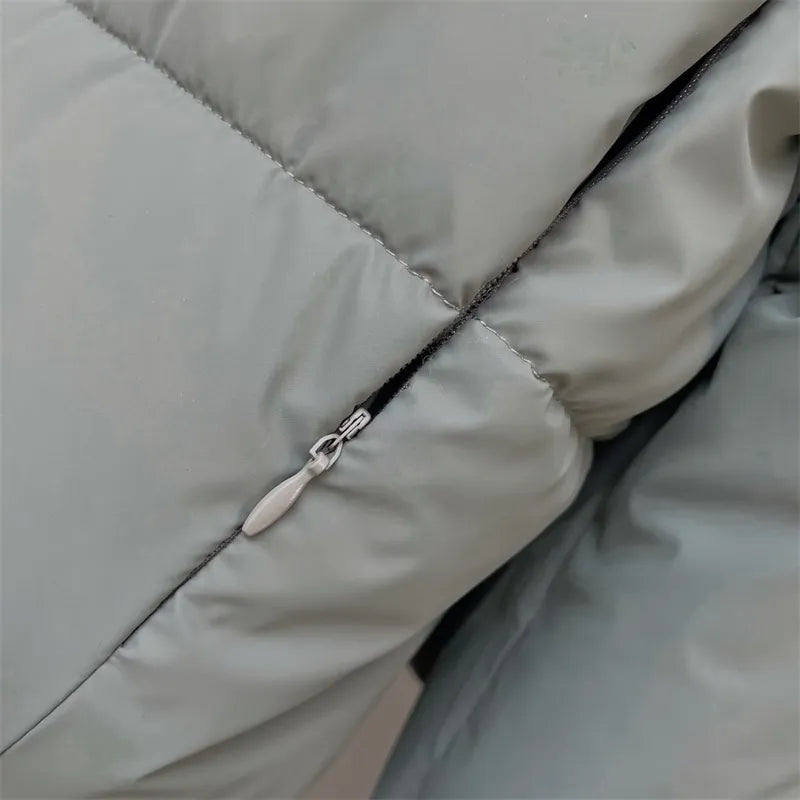 Vinter Casual Loose Bomull Vadderad Jacka