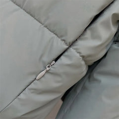 Vinter Casual Loose Bomull Vadderad Jacka