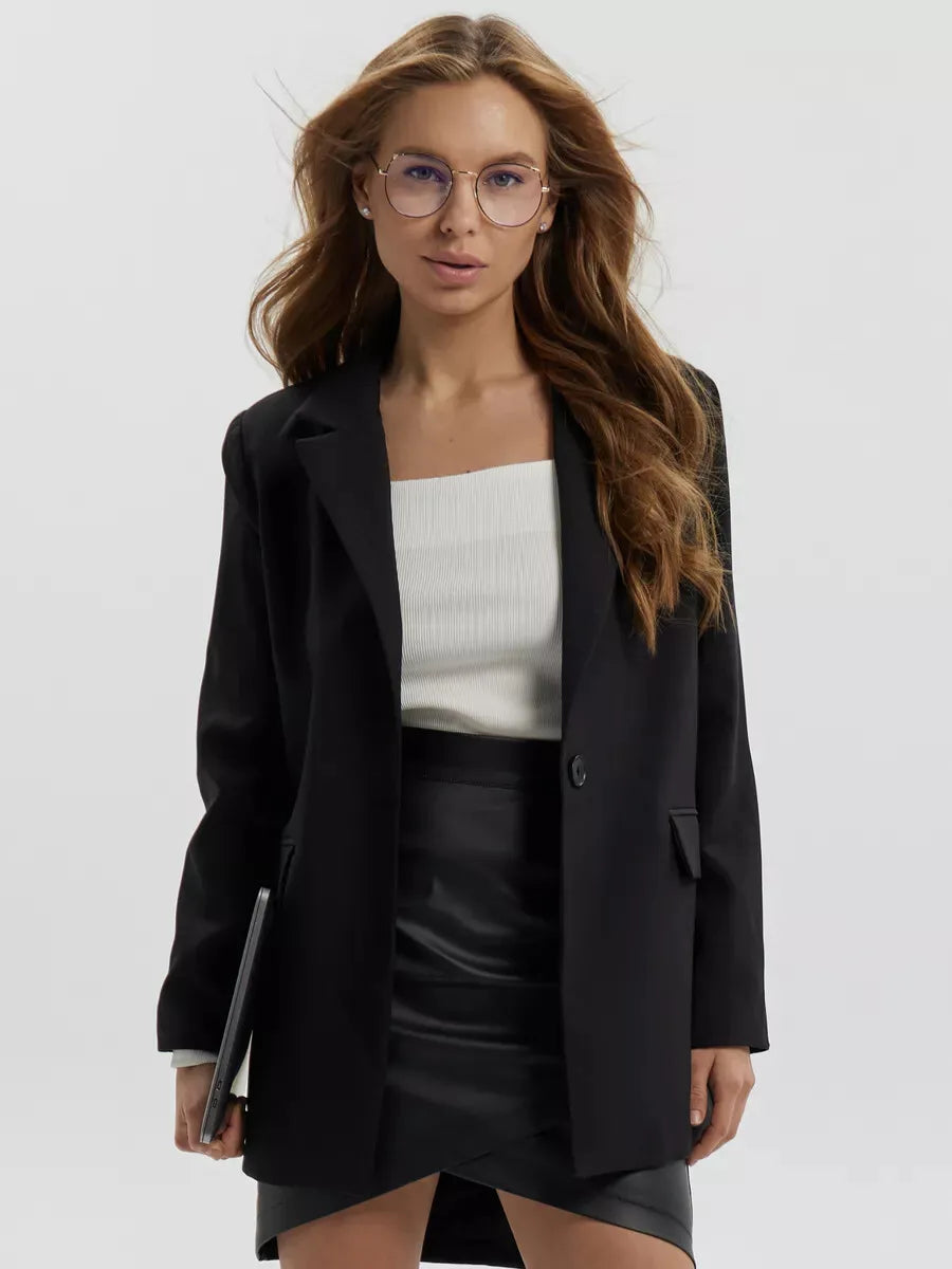 Oversized single-breasted jacket