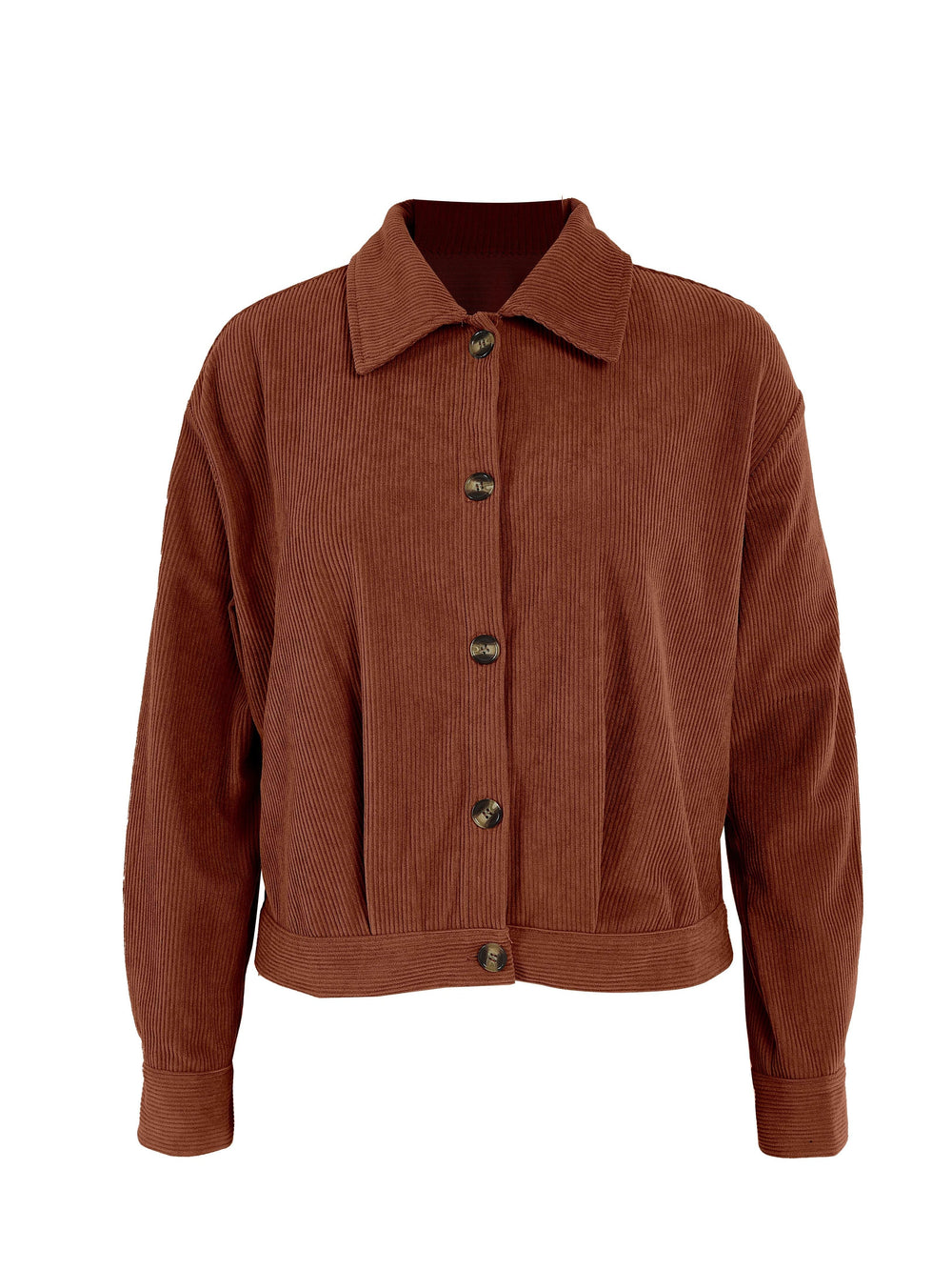 Randig jacka med knappar