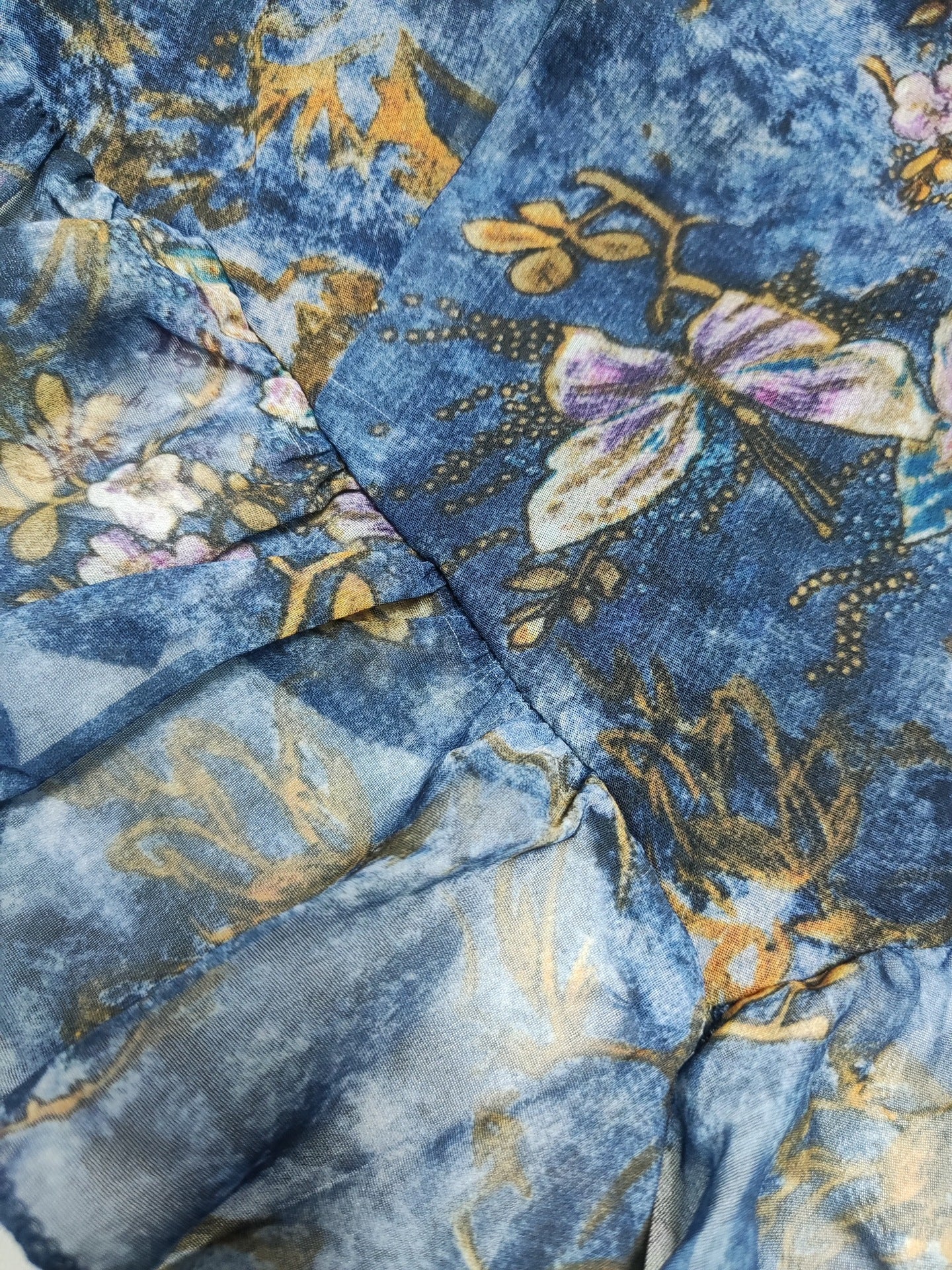 Blommig topp volangväst