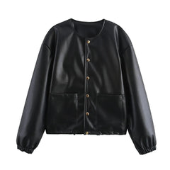 Black short jacket with buttons