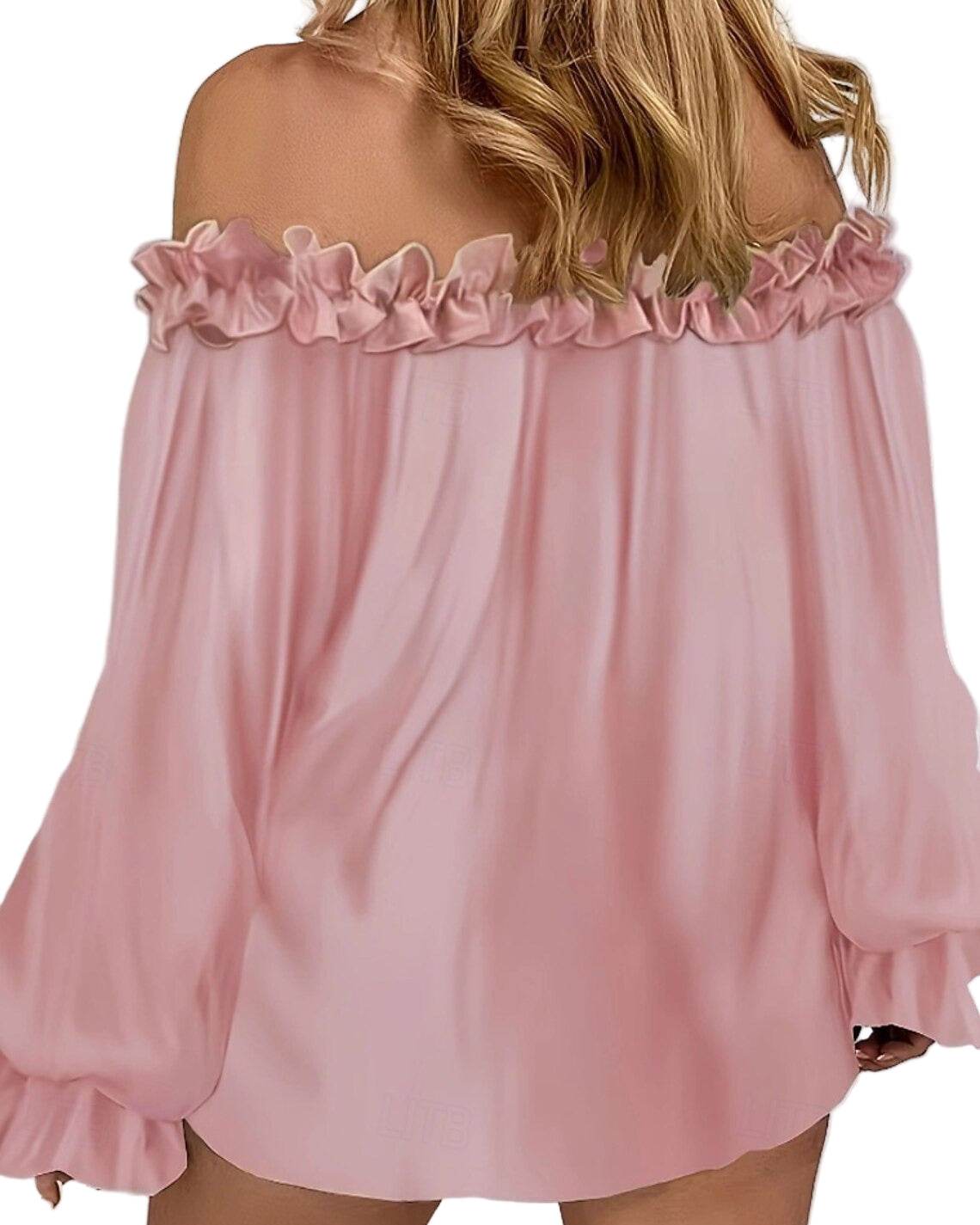 Off-shoulder blouse with ruffle