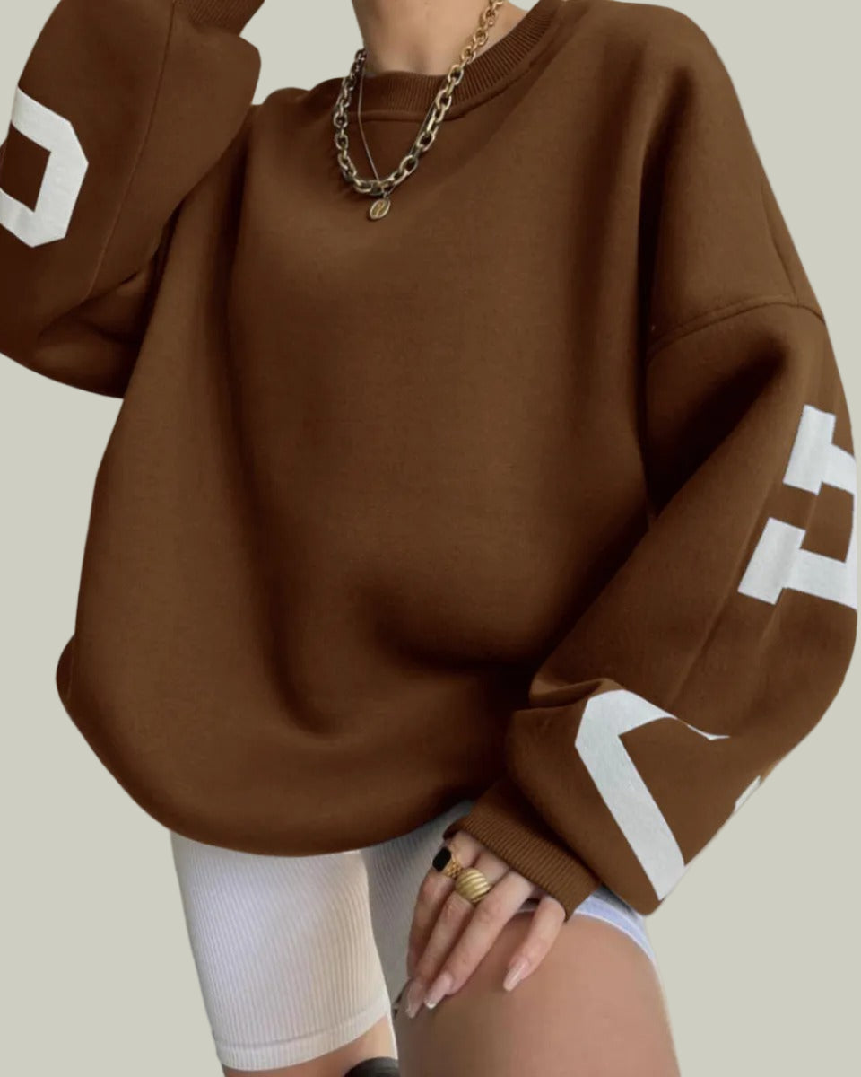 Chicago sweatshirt with ribbed edges