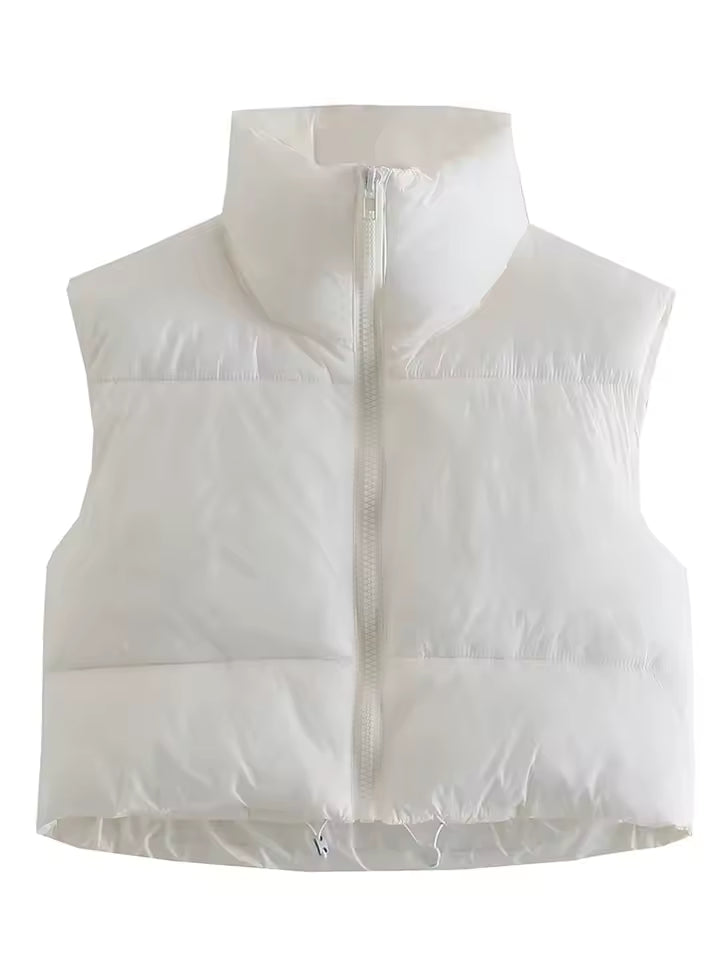 Short quilted vest