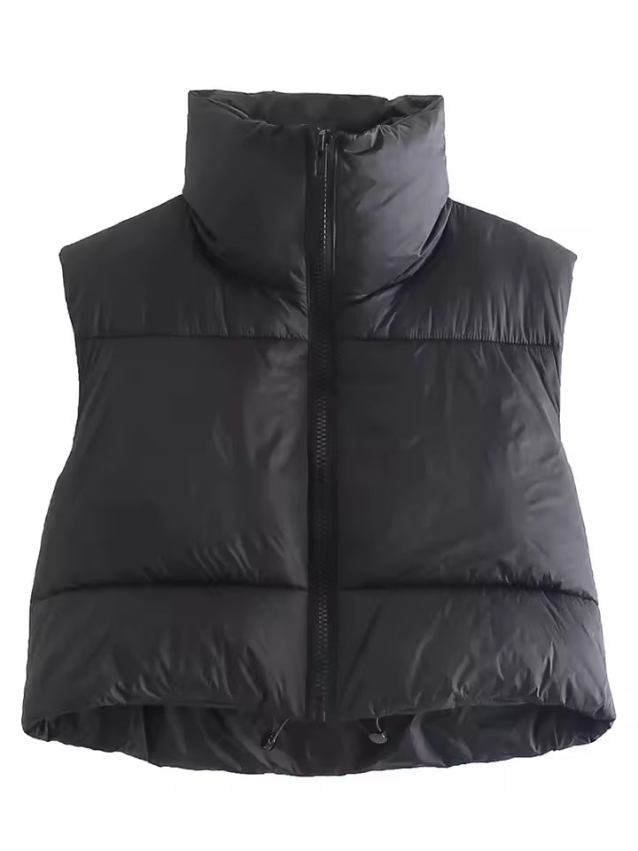 Short quilted vest