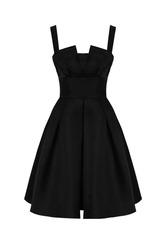 Black Fit and Flare Cocktail Dress