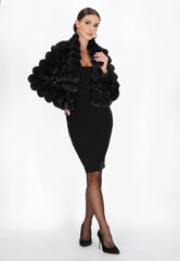 Textured short statement jacket with volume