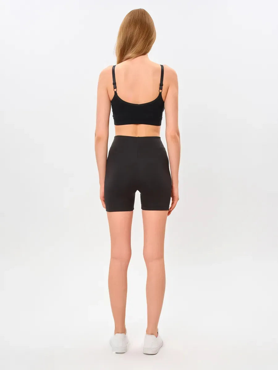 Black cycling shorts
