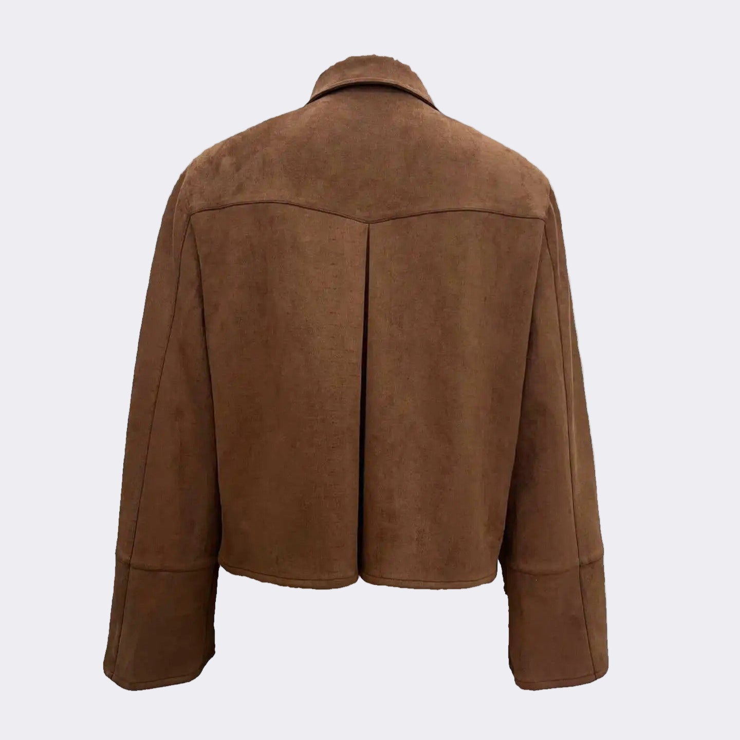 Brown short utility jacket