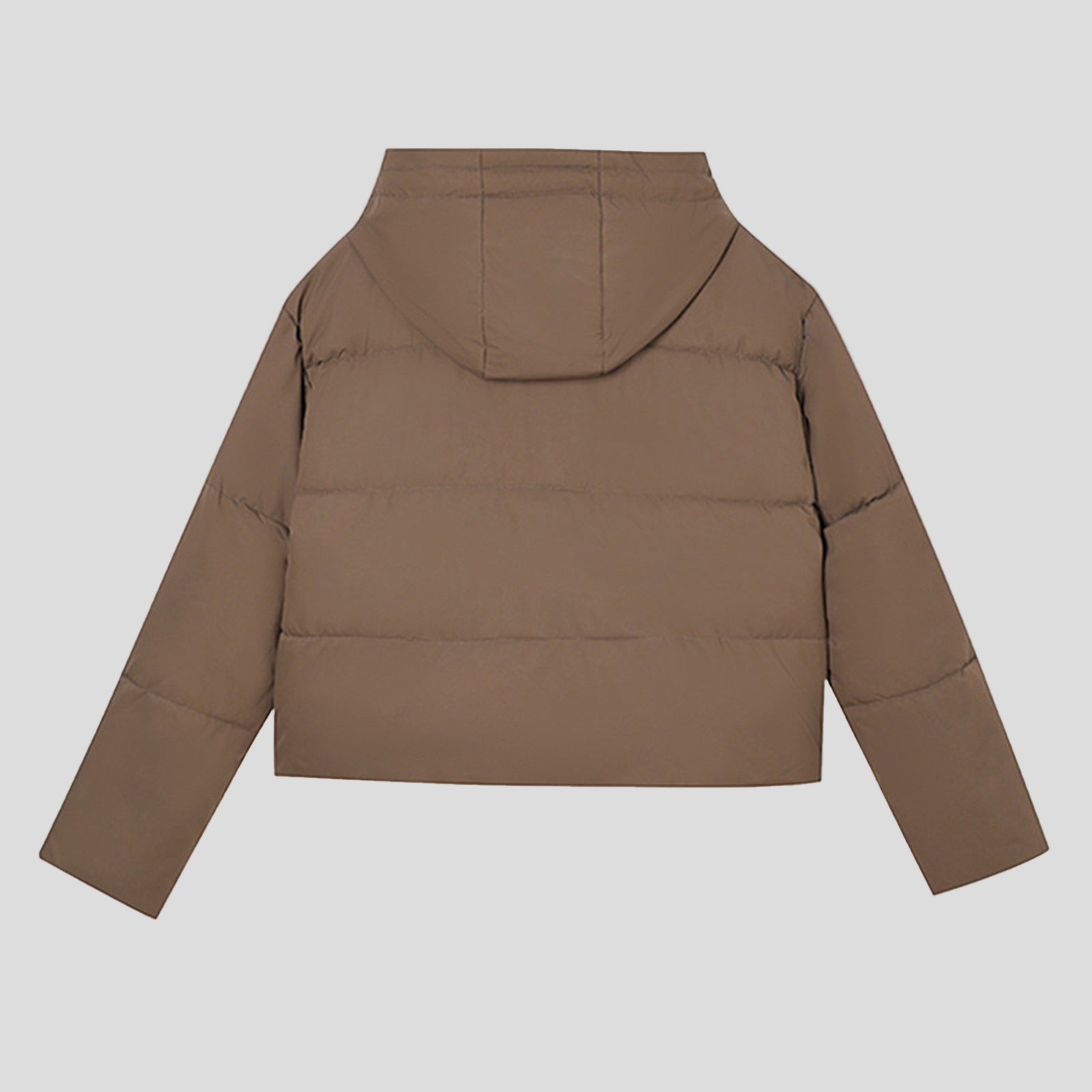 Puffer jacket with textured front, boxy short fit