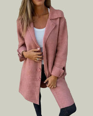 Long coat with buttons