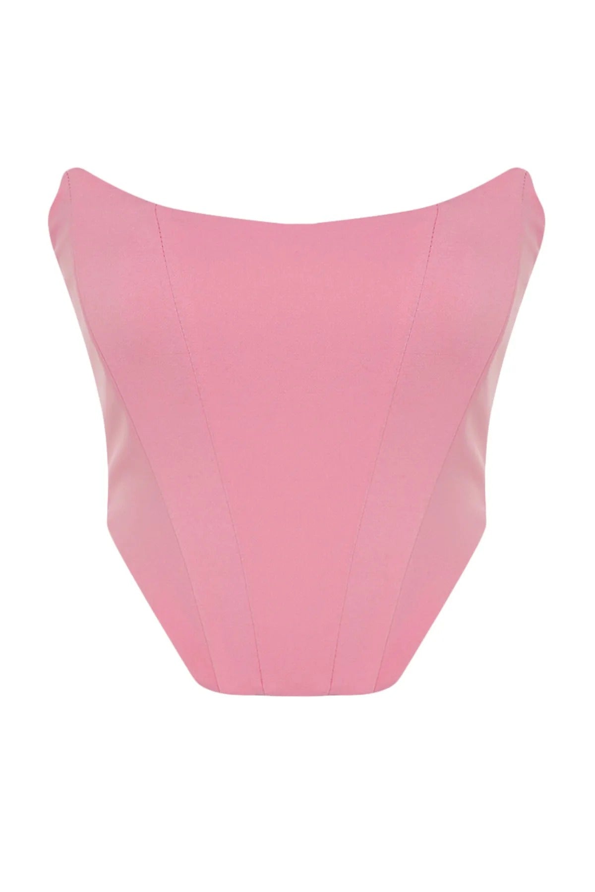 Strapless bustier top with fitted cut