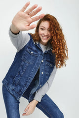 Hoodie jacket with contrast sleeves