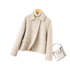 Short double-breasted jacket