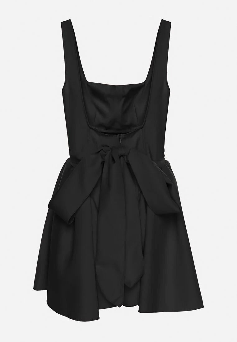 Sleeveless square neck mini dress