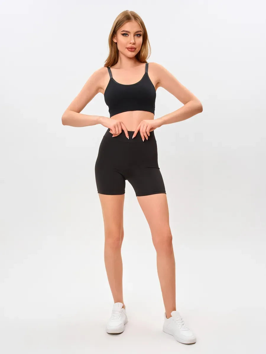 Black cycling shorts