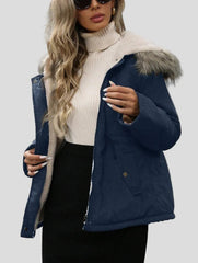 Hooded parka – soft lining, adjustable waist