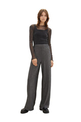 Black glittery top with transparent sleeves