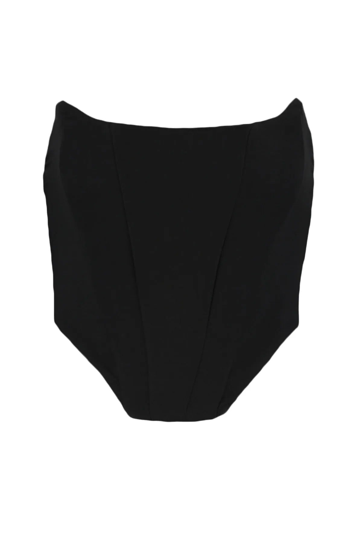 Strapless bustier top with fitted cut