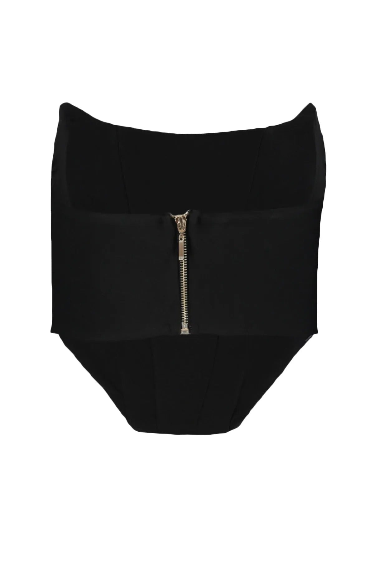 Strapless bustier top with fitted cut