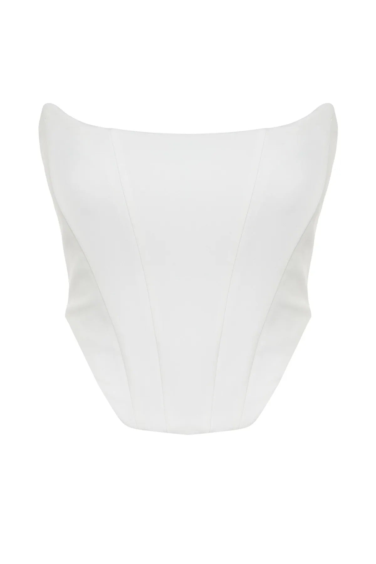 Strapless bustier top with fitted cut