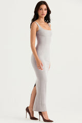 Smoke bodycon långklänning