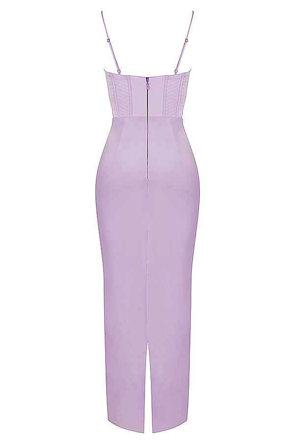 Elegant långklänning i satin