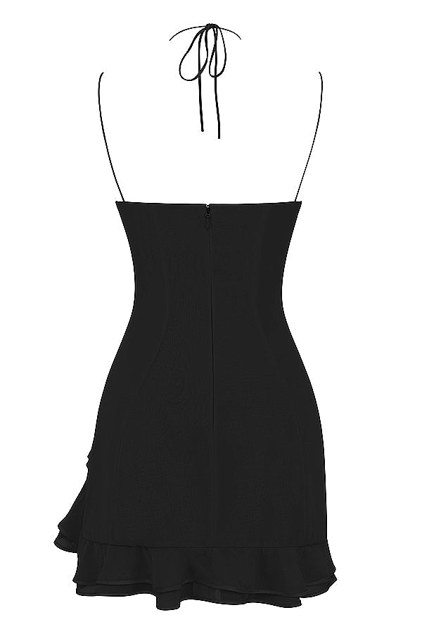 Miniklänning med volanger