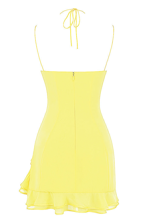 Miniklänning med volanger