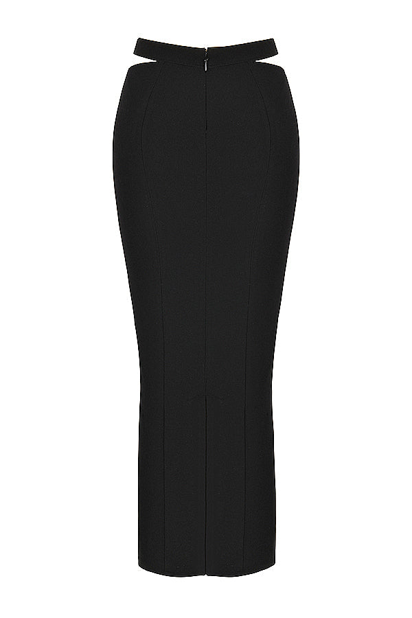 Djupt skuren korsett med maxikjol