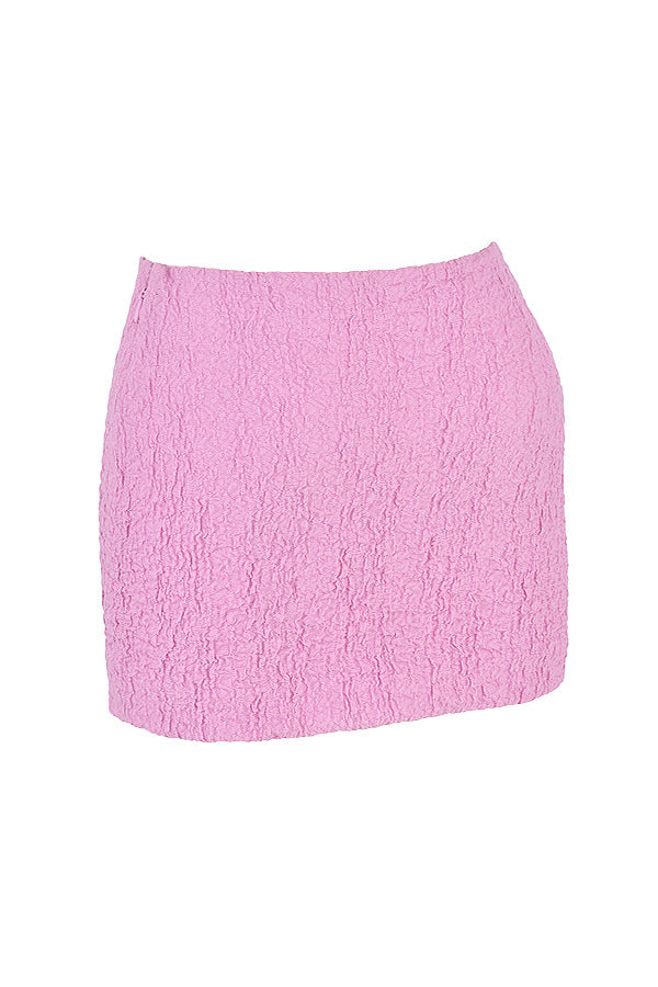 Rosa utskuren korsett med minikjol