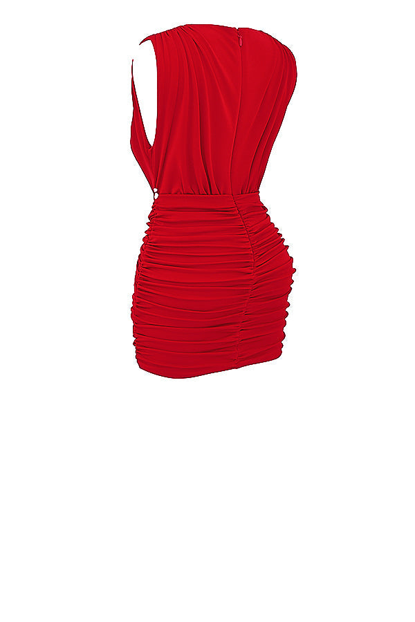 Miniklänning med körsbär och veck (Copy)