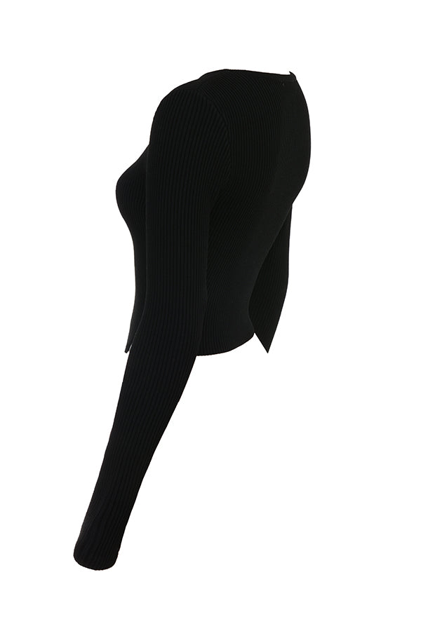 Knitted blouse with narrow pants