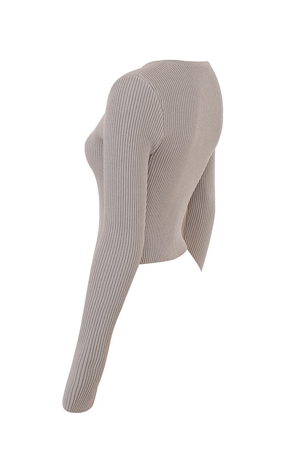 Knitted blouse with narrow pants